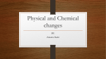 Physical and chemical changes