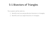 5-1 Bisectors of Triangles