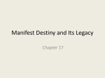 17 Manifest Destiny