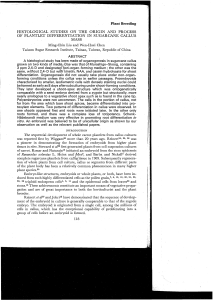 histological studies on the origin and process of plantlet