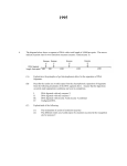 4. The diagram below shows a segment of DNA with a total length of