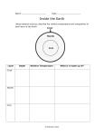 Inside the Earth - Worksheet Library