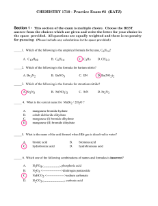 CH1710 PrEX#2 Sp2013 answers