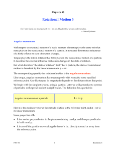 Rotational Motion 3