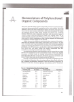 Nomenclature of Polyfunctional Organic Compounds