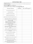 Cell Part Memory Table