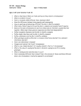 BI 102 – General Biology Instructor: Waite Quiz 3 Study Guide Quiz