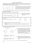 Cramer`s Rule (Math 71X)