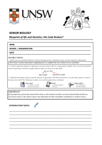 senior biology - School of Medical Sciences