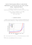 Increase of internal quantum efficiency in small