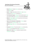 - Key Events of the American Revolution | SOL USI. 6c (continued)