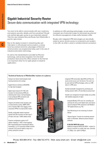 Weidmuller Gigabit High-Performance Industrial Security Routers