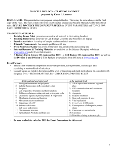 CELL BIO HANDOUT 2015