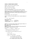 CHEMICAL THERMODYNAMICS ANSWERS energy = anything that