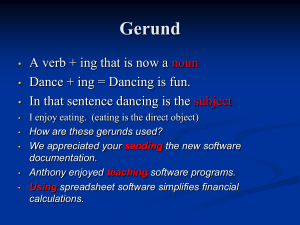 Gerund