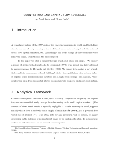 1 Introduction 2 Analytical Framework