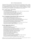 Met 112: Final Exam Study Notes Part I: Climate Change: Natural