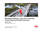 Workplace Wellness: Learn from Yesterday, Focus Today and