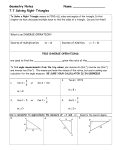 7.7 Solving Right Triangles