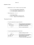 Section 3.2 Equations of Lines: