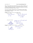 Lesson Notes 12-5 Inverse Normal Distribution Part I Here you need