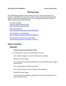 Writing Guide - San Jose State University