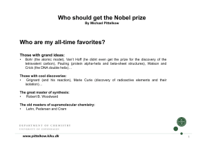 Who should get the Nobel prize Who are my all