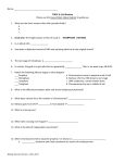 Name: TOPIC 4: Cell Division Please use the Council Rock Video