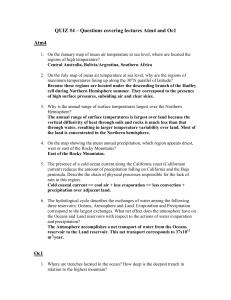 QUIZ #4 – Questions covering lectures Atm4 and Oc1