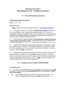 Exercises for Unit V (Introduction to non