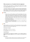 Risk assessment: use of standard electrical equipment