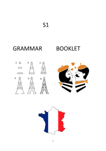 S1 Grammaire - Coatbridge High School