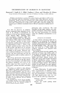 DETERMINATION OF RUBIDIUM IN SEAWATER