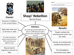 Shay`s Rebellion