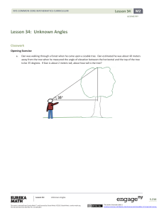 Lesson 34: Unknown Angles