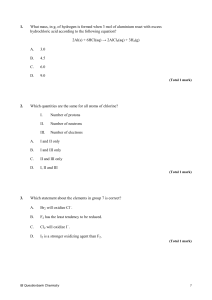 HL Multiple choice