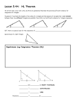 Lesson 5.4A: HL Theorem