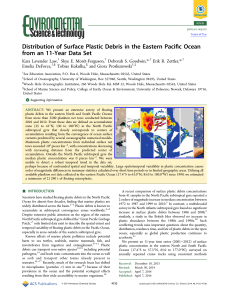 Distribution of Surface Plastic Debris in the Eastern Pacific Ocean