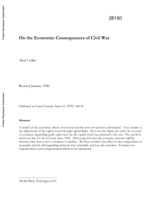 On the Economic Consequences of Civil War