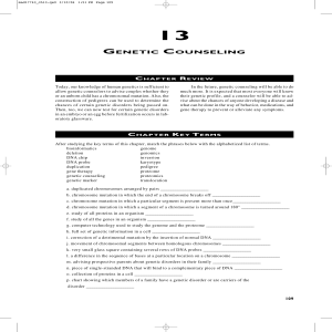 GENETIC COUNSELING