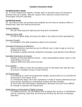 Chapter 3 - Canada`s Economic Goals