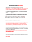 Assessment Questions Answer Key