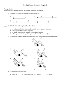 Pre-High School Geometry Chapter 1