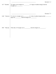 Geometry 7-4 AA˜ Postulate: If 2 angles of one triangle are