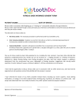 NITROUS OXIDE INFORMED CONSENT FORM PATIENT`S NAME