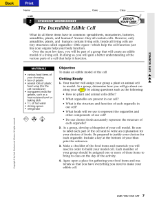 The Incredible Edible Cell