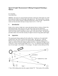 Speed of Light Measurement Utilizing Octagonal