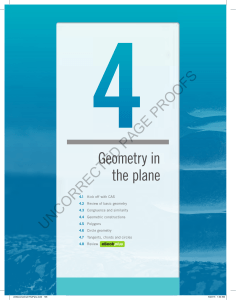 Geometry in the plane