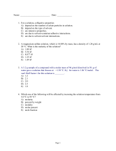 CHEM 101 Final (Term 151)