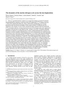 The dynamics of the marine nitrogen cycle across the last deglaciation